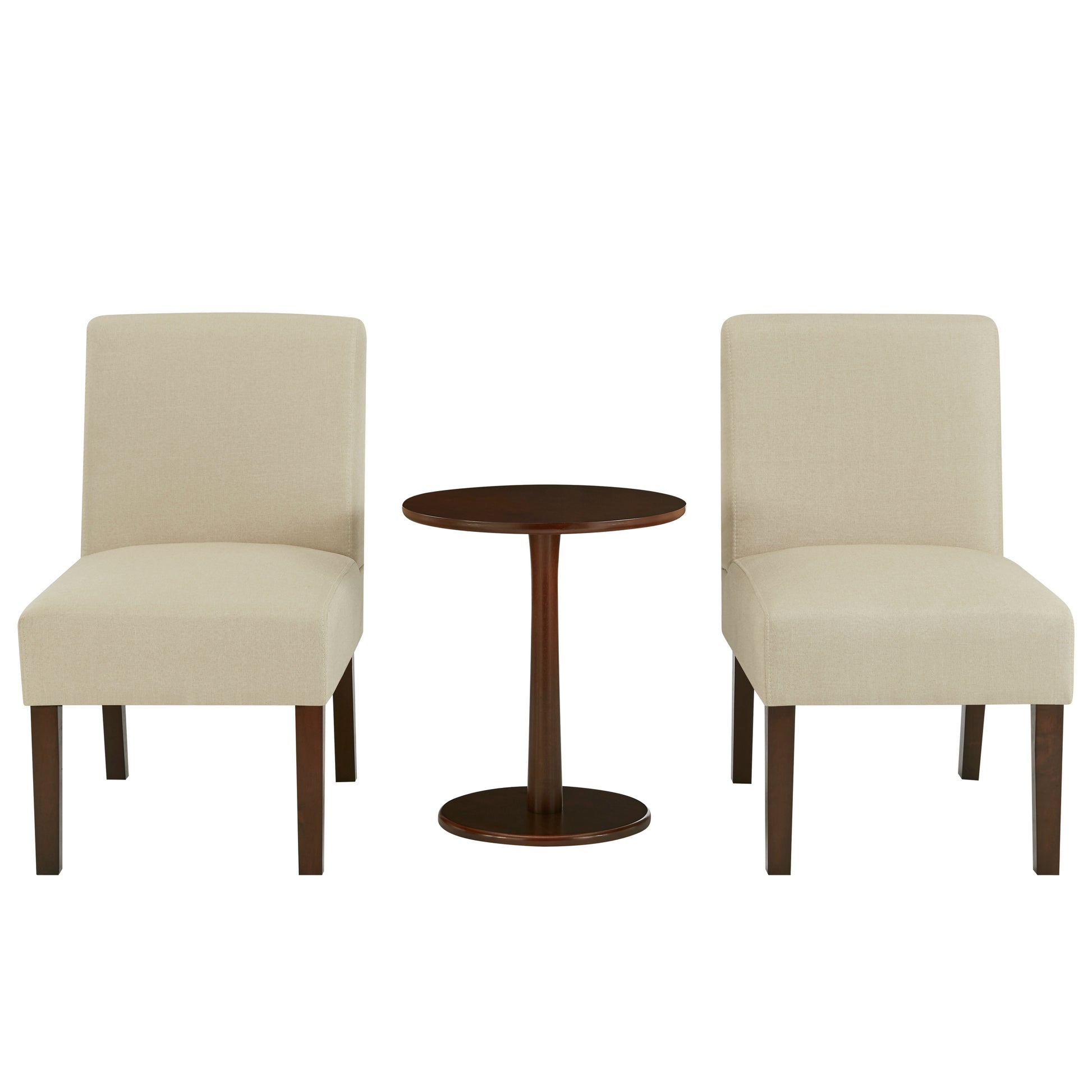 Paola Bistro Chairs & Side Table Set - Cream-5056536102553-Bargainia.com