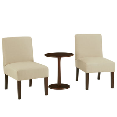 Paola Bistro Chairs & Side Table Set - Cream-5056536102553-Bargainia.com