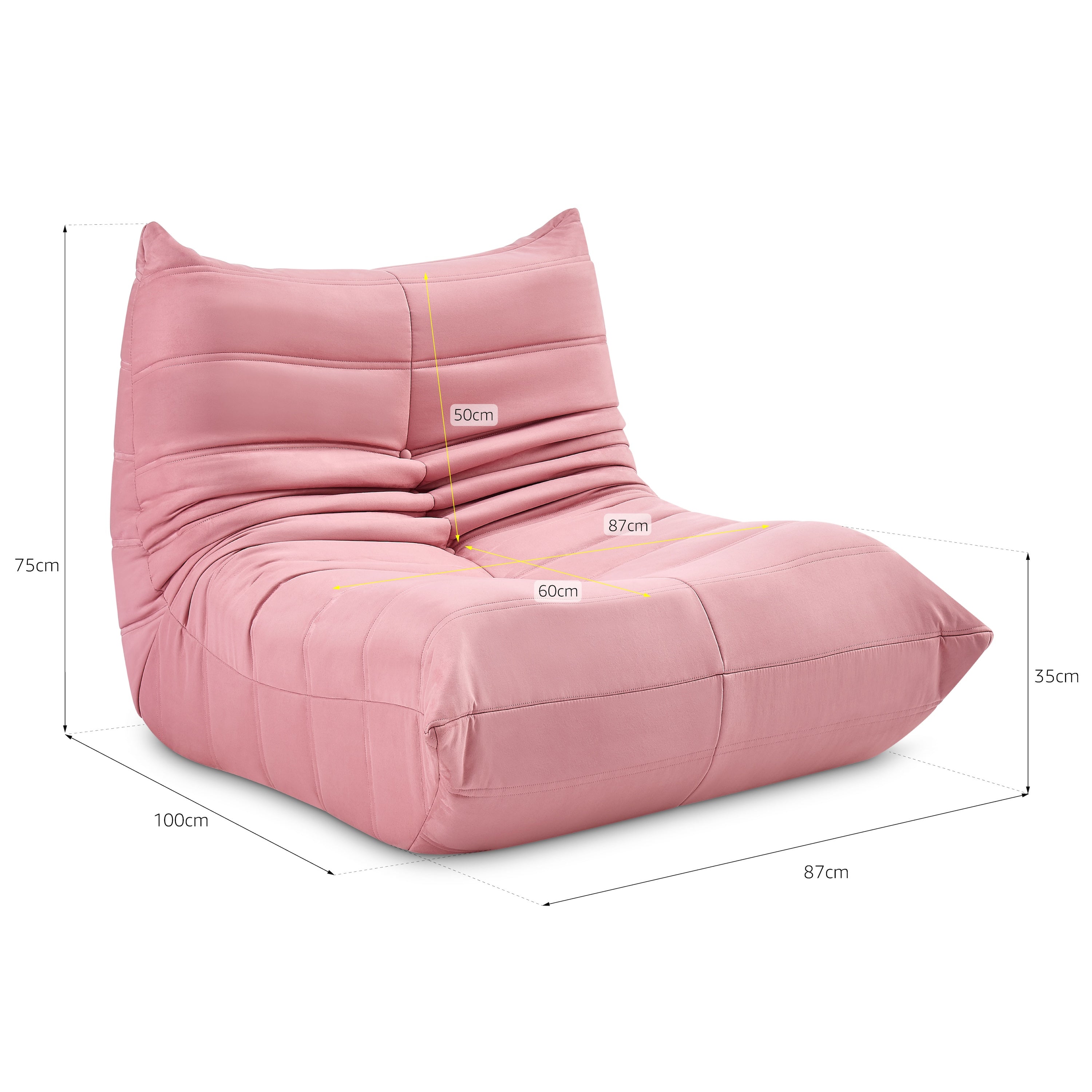 Cocoon Rose Pink Lazy Lounge Chair