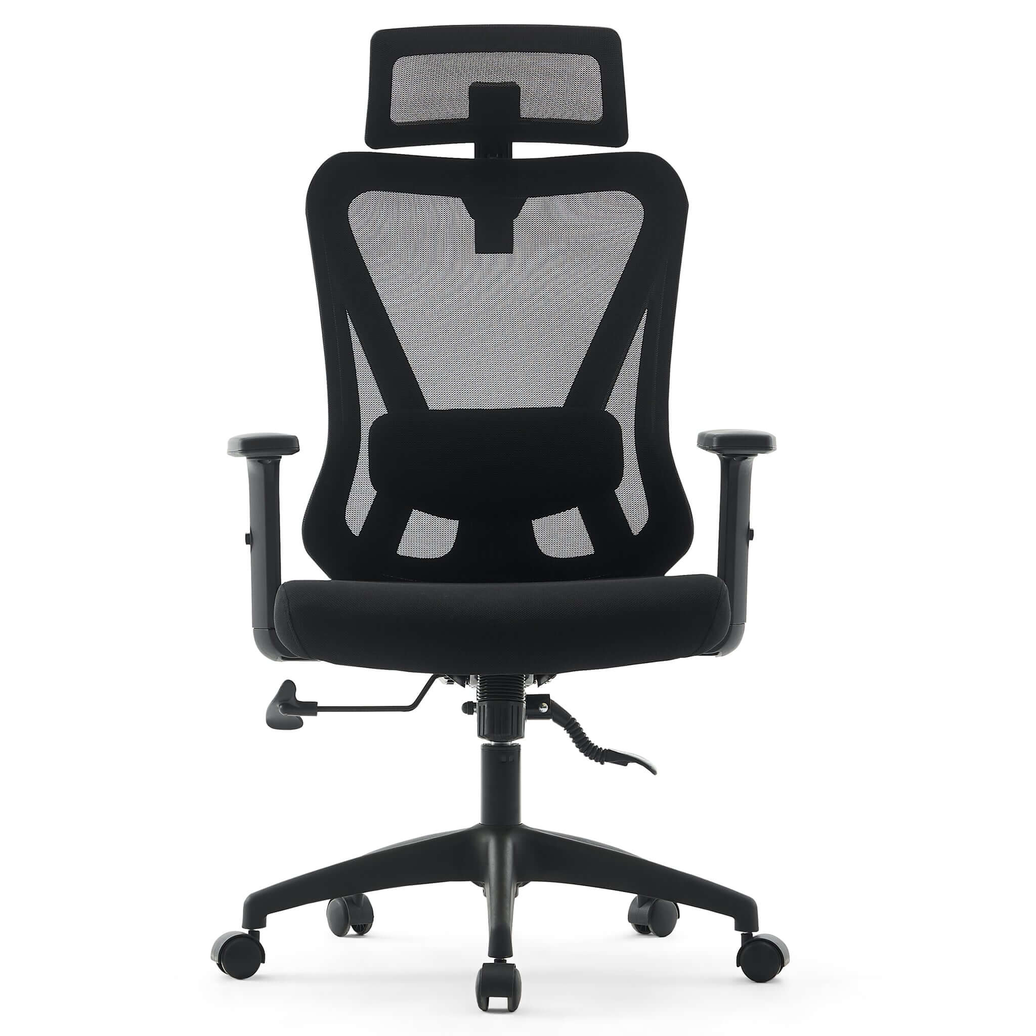 Ergonomic Black Fully Adjustable Mesh Office Gaming Chair-5056536118837-Bargainia.com