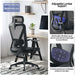 Ergonomic Black Fully Adjustable Mesh Office Gaming Chair-5056536118837-Bargainia.com