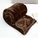 Soft Faux Mink Throw - 150 x 200cm - Brown-Bargainia.com