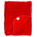 Soft Faux Mink Throw 150 x 200cm - Red-5056536106704-Bargainia.com