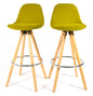 Barcelona Bar Stools - Set Of 2 - Olive Green-5056150252825-Bargainia.com