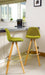 Barcelona Bar Stools - Set Of 2 - Olive Green-5056150252825-Bargainia.com