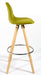 Barcelona Bar Stools - Set Of 2 - Olive Green-5056150252825-Bargainia.com