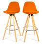 Barcelona Bar Stools - Set Of 2 - Terracotta Orange-5056150252856-Bargainia.com