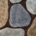 Brown and Grey 3D Pebbles Shaggy Rug - Hawaii-Bargainia.com