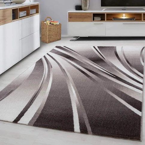 Parma Modern Abstract Rug - Beige / Brown - 120 x 170cm-0-Bargainia.com