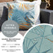 Gold Tropical Leaf Outdoor Garden Cushion - 42 x 42cm-8713229053642-Bargainia.com