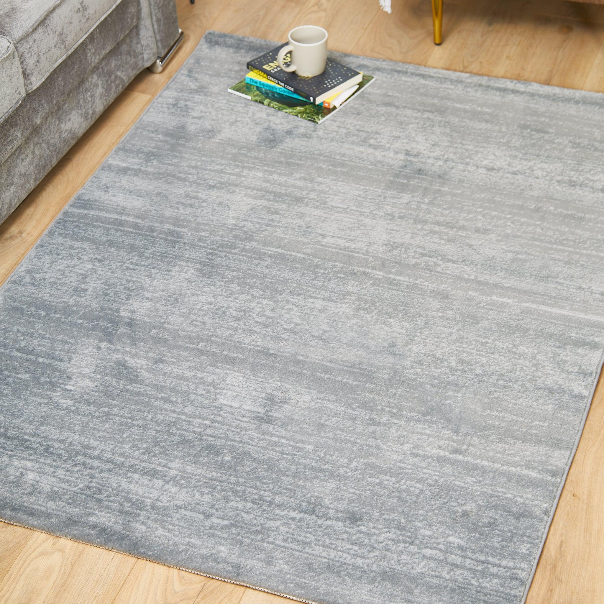 Grey Modern Faded Rug - Plus-Bargainia.com