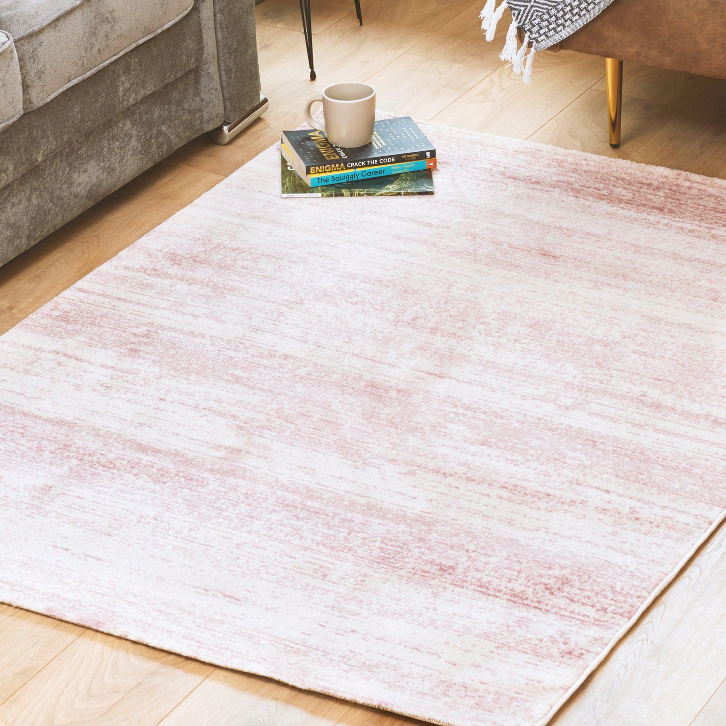 Pink Modern Faded Rug - Plus-Bargainia.com