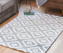 Grey Modern Tiles Motif Rug - Plus-Bargainia.com