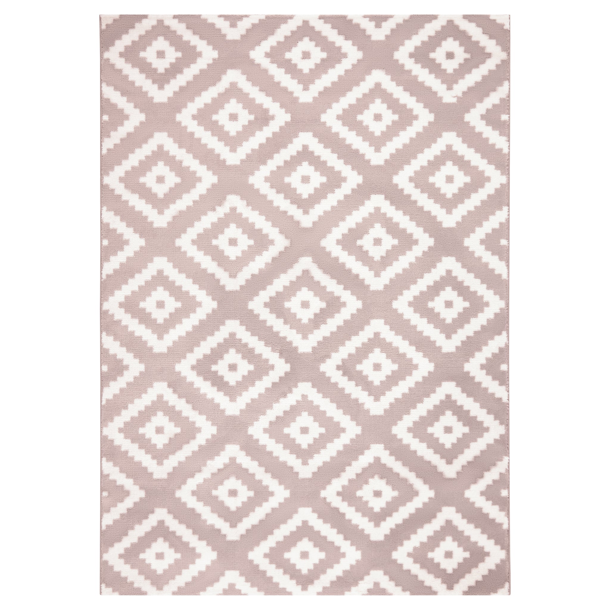 Pink Modern Tiles Motif Rug - Plus-Bargainia.com