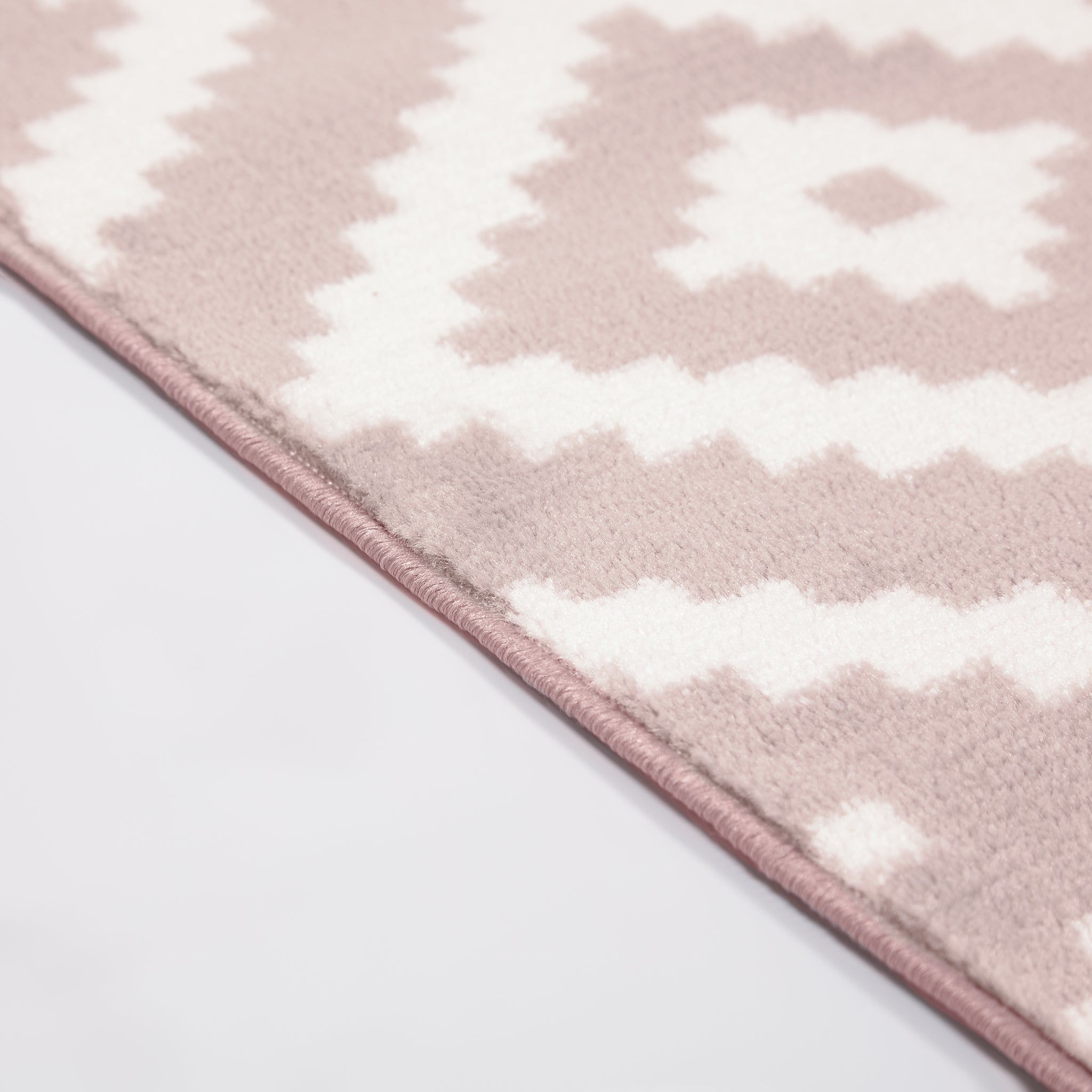 Pink Modern Tiles Motif Rug - Plus-Bargainia.com