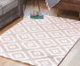 Pink Modern Tiles Motif Rug - Plus-Bargainia.com