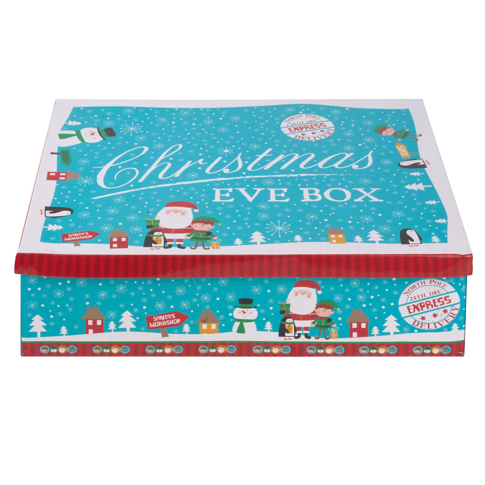 Blue Festive Character Christmas Eve Box - Assorted Sizes-Bargainia.com