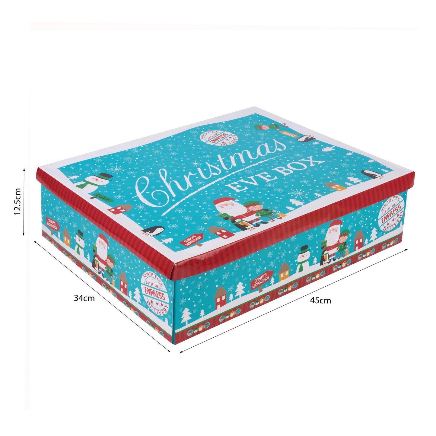 Blue Festive Character Christmas Eve Box - Assorted Sizes-Bargainia.com