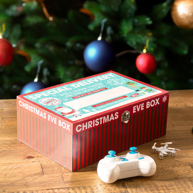 Wooden Christmas Eve Gift Box With Write On Panel - 30 x 20 x 12cm-5050565491305-Bargainia.com