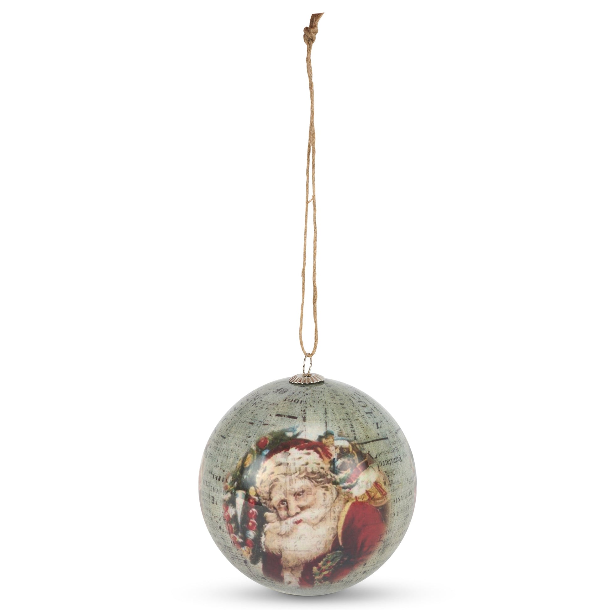 Set of 6 Christmas Baubles - Antique Santa-5050565416773-Bargainia.com