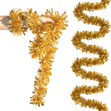 2m Thick Tinsel - Gold-5050565289087-Bargainia.com