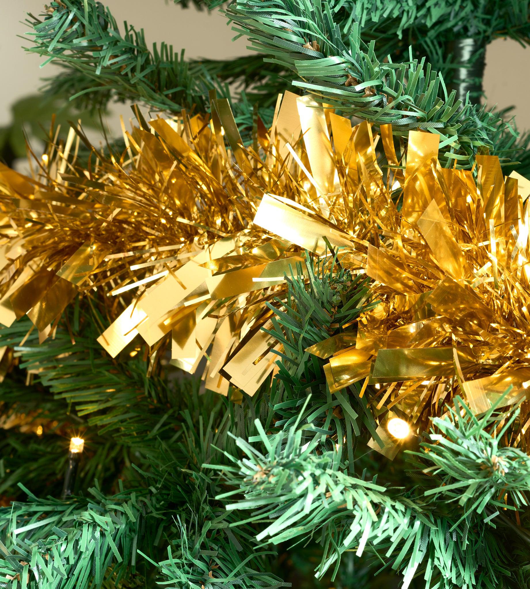 2m Thick Tinsel - Gold-5050565289087-Bargainia.com