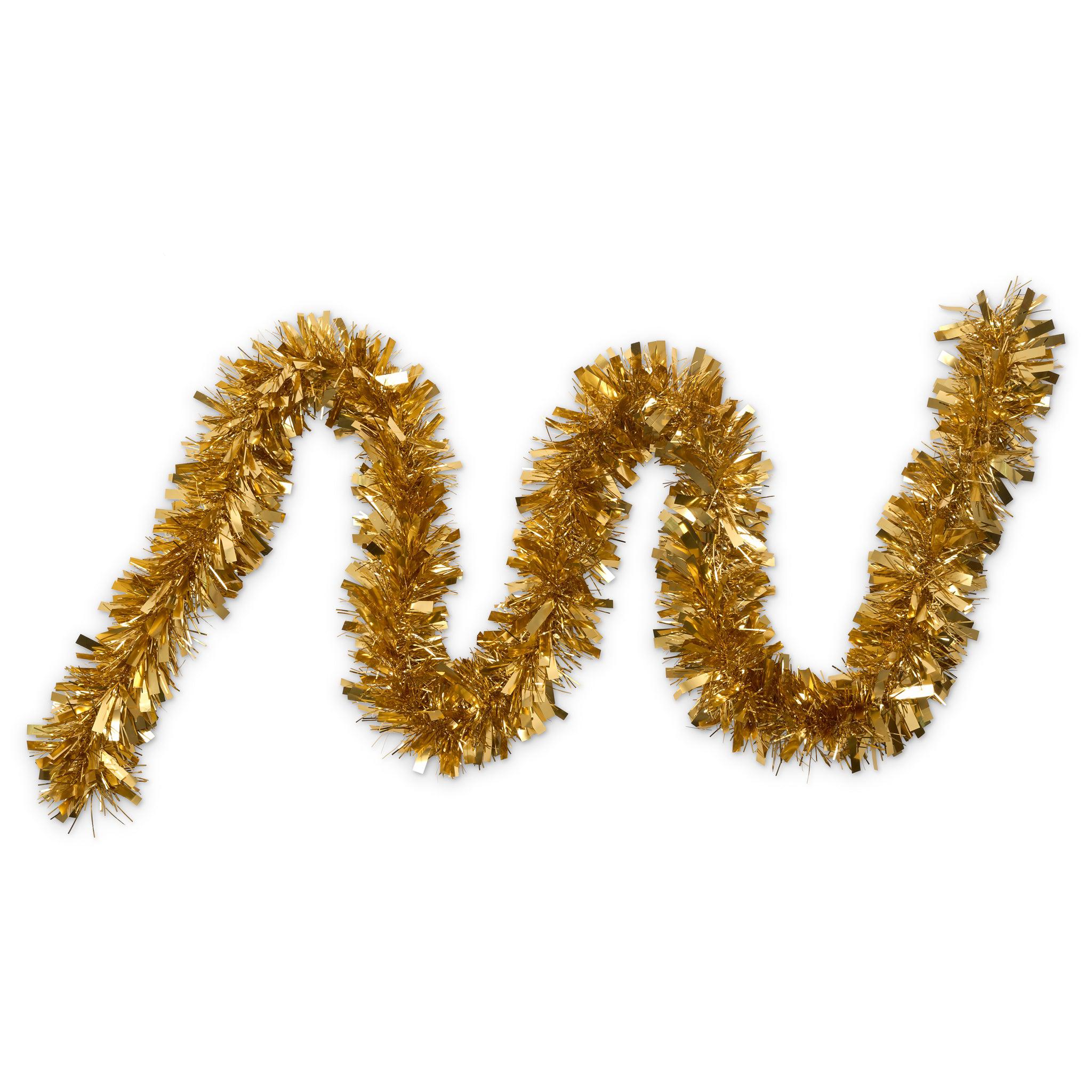 2m Thick Tinsel - Gold-5050565289087-Bargainia.com