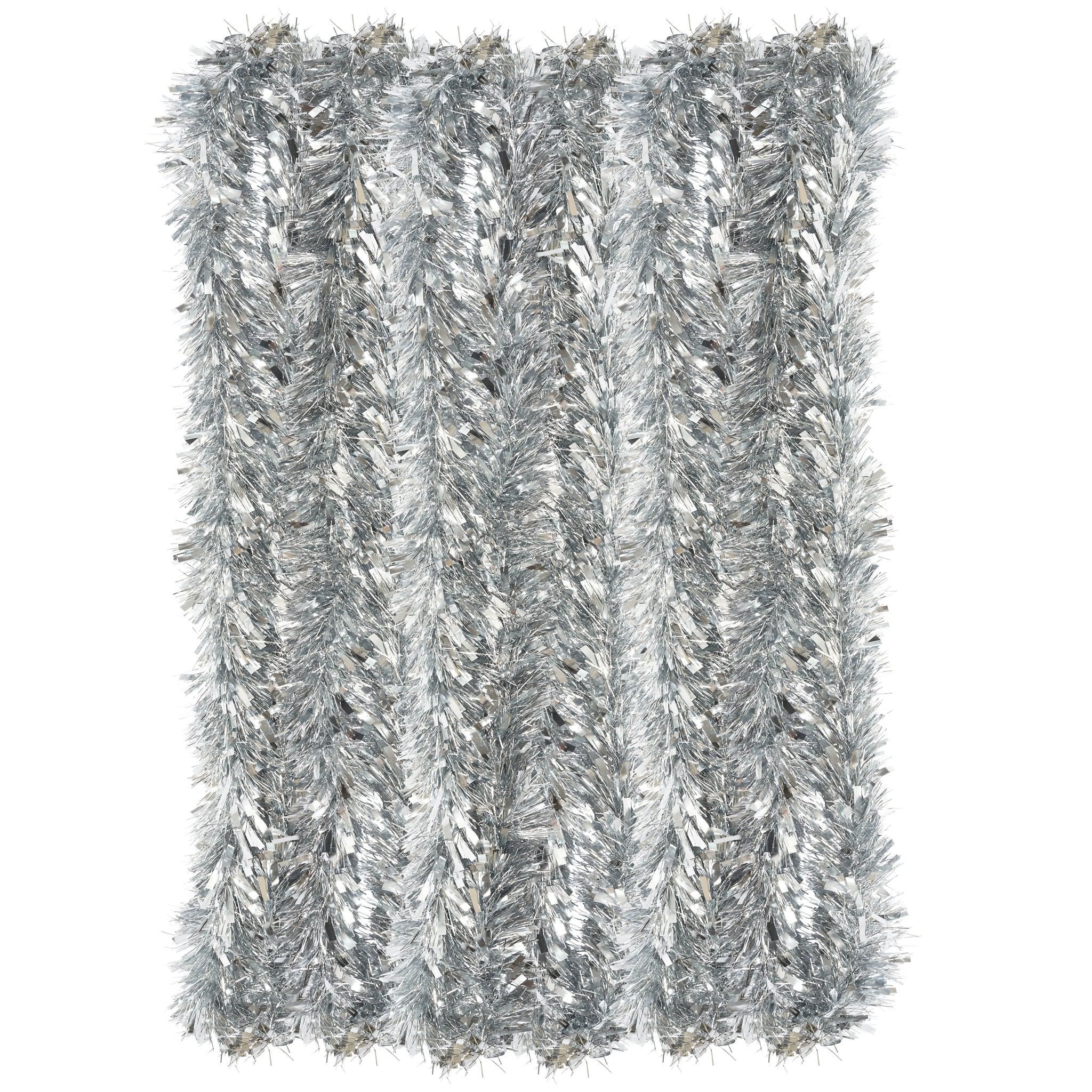 2m Thick Tinsel - Silver-5050565289100-Bargainia.com