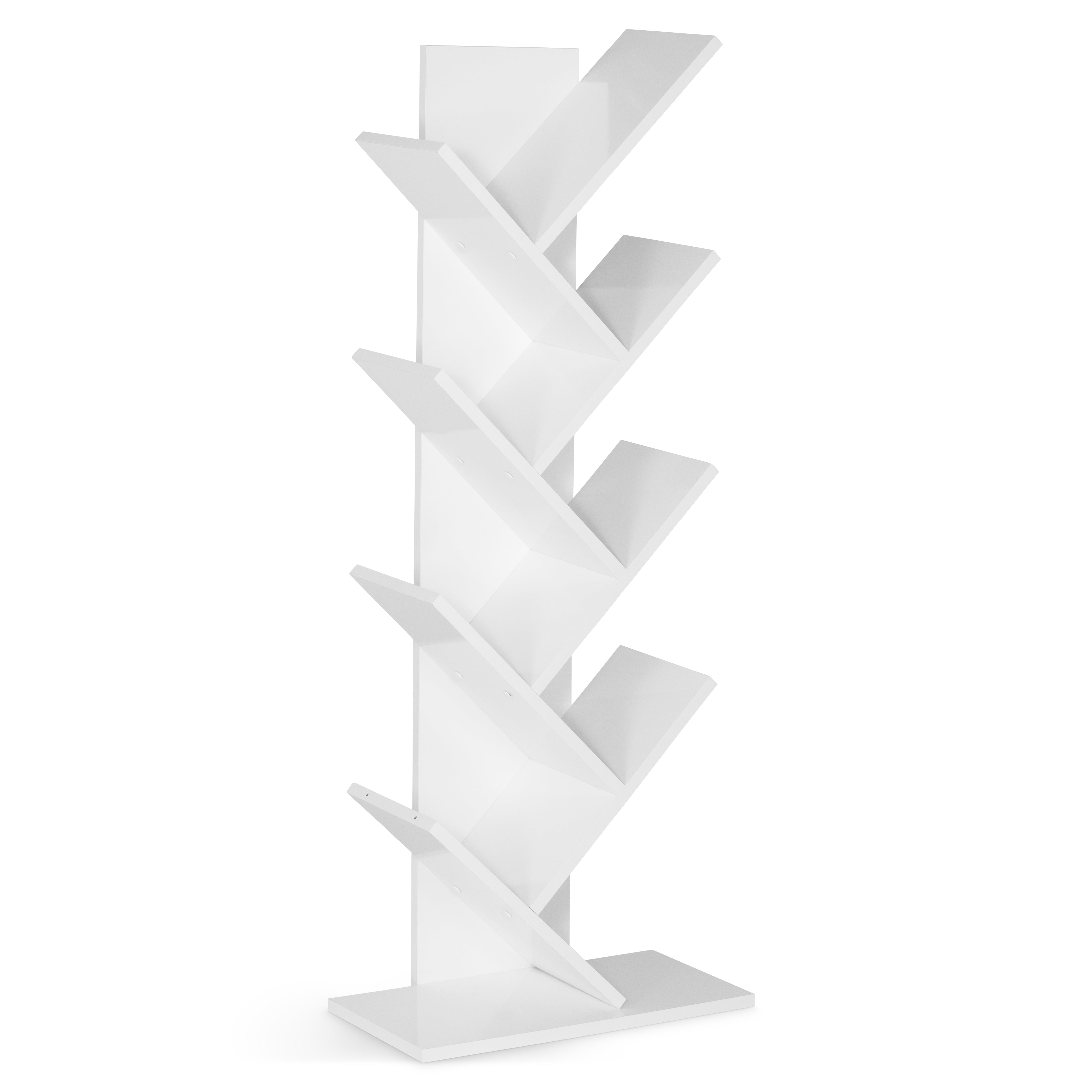 Criss Cross Tree Book Shelf - White