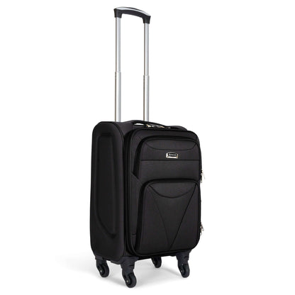 Cabin Bag Luggage Suitcase Set On Wheels - 2 Pieces, Assorted Colours-Bargainia.com