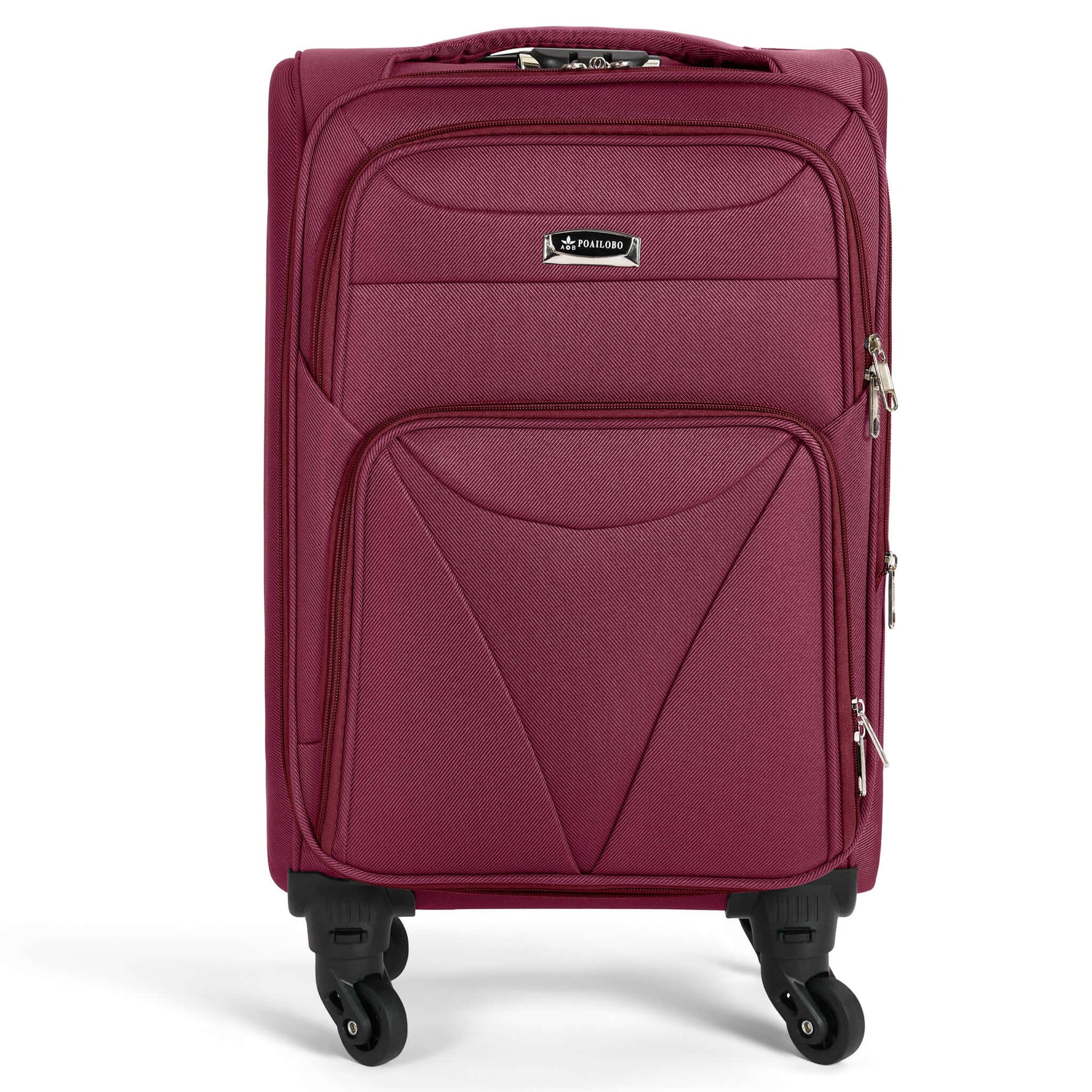 Cabin Bag Luggage Suitcase Set On Wheels - 2 Pieces, Assorted Colours-Bargainia.com