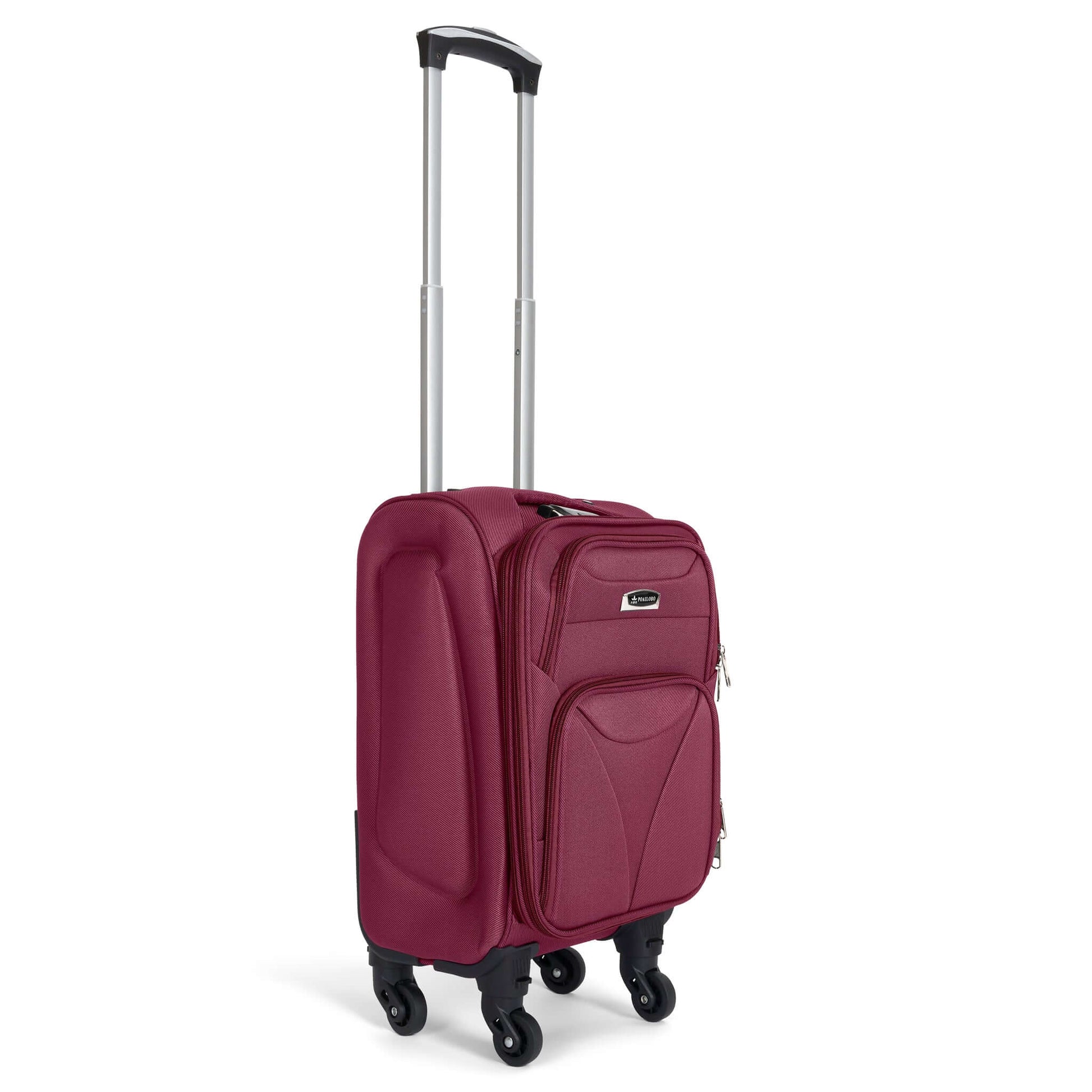 Cabin Bag Luggage Suitcase Set On Wheels - 2 Pieces, Assorted Colours-Bargainia.com