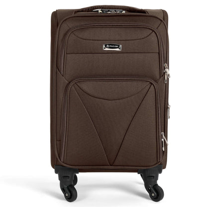 Cabin Bag Luggage Suitcase Set On Wheels - 2 Pieces, Assorted Colours-Bargainia.com