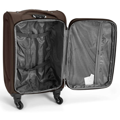 Cabin Bag Luggage Suitcase Set On Wheels - 2 Pieces, Assorted Colours-Bargainia.com