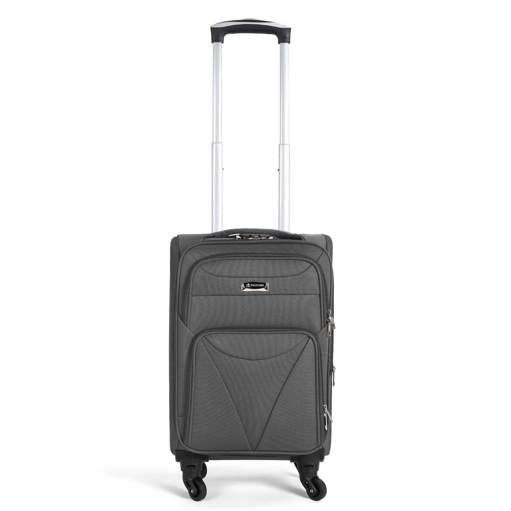 Cabin Bag Luggage Suitcase Set On Wheels - 2 Pieces, Assorted Colours-Bargainia.com