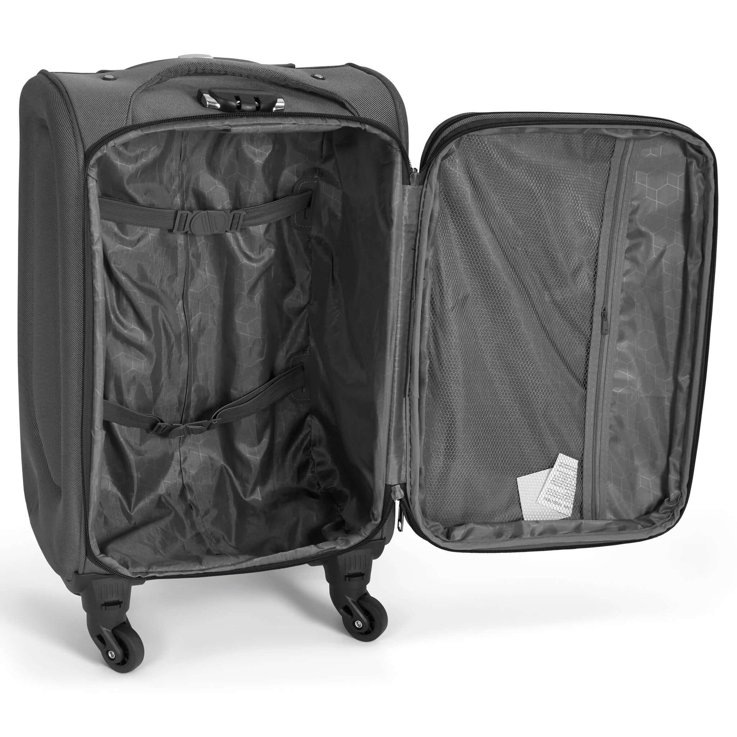 Cabin Bag Luggage Suitcase Set On Wheels - 2 Pieces, Assorted Colours-Bargainia.com