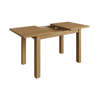 Clara Rustic Oak 1.2M Extending Dining Table