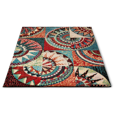 Multicoloured Mandala Rug - Rainbow-Bargainia.com