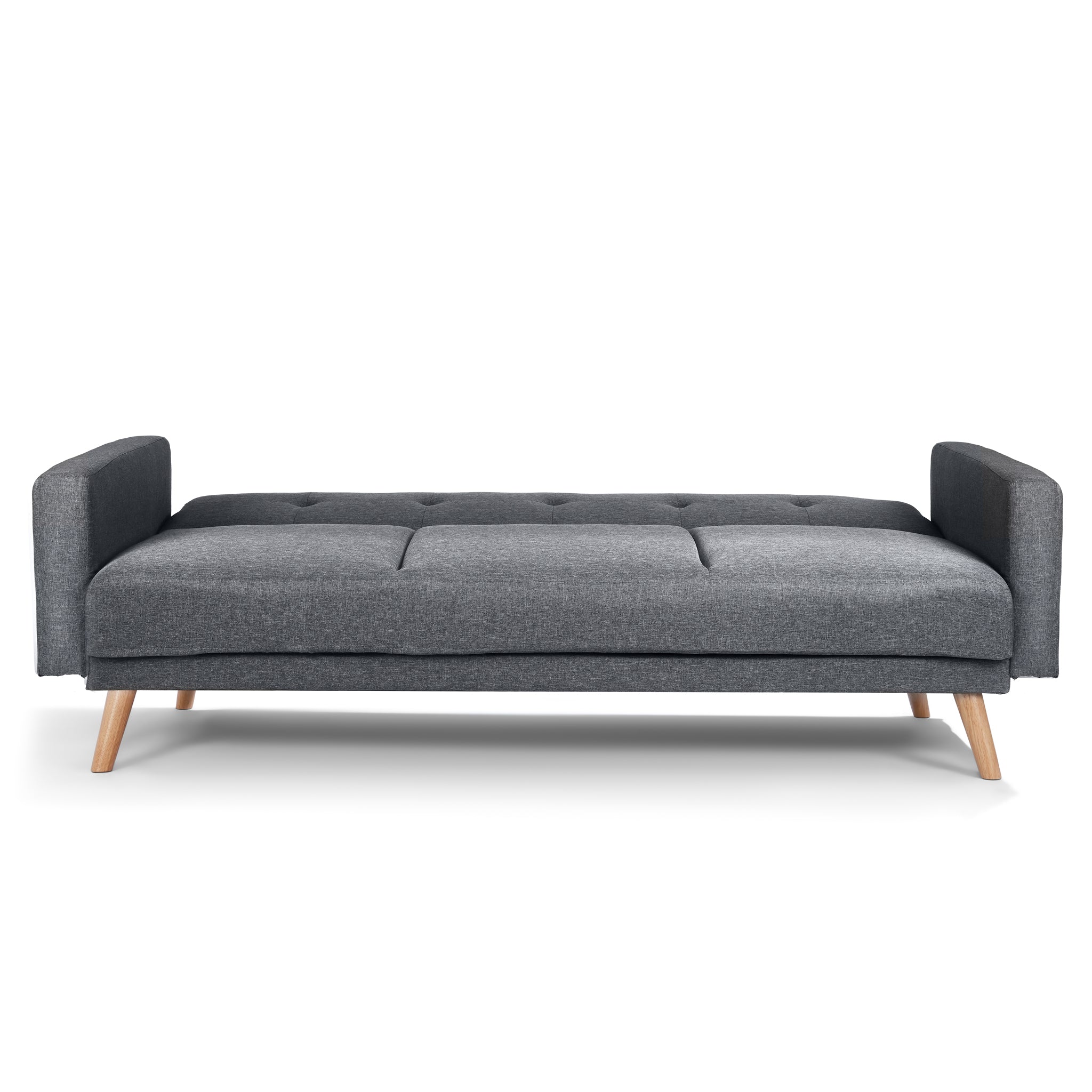 Narvik Click Clack 3 Seater Sofa Bed - Grey-5056150202752-Bargainia.com