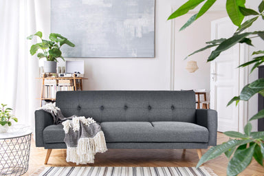 Narvik Click Clack 3 Seater Sofa Bed - Grey-5056150202752-Bargainia.com