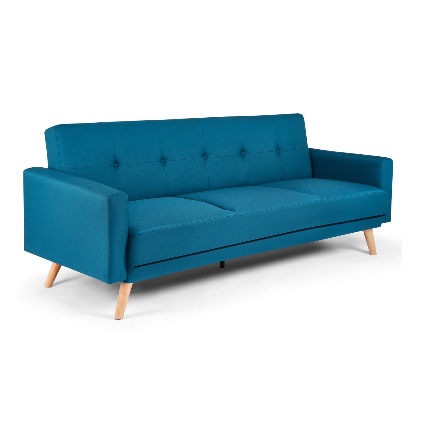 Narvik Click Clack 3 Seater Sofa Bed - Navy-5056150202776-Bargainia.com