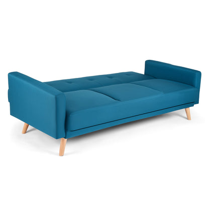 Narvik Click Clack 3 Seater Sofa Bed - Navy-5056150202776-Bargainia.com