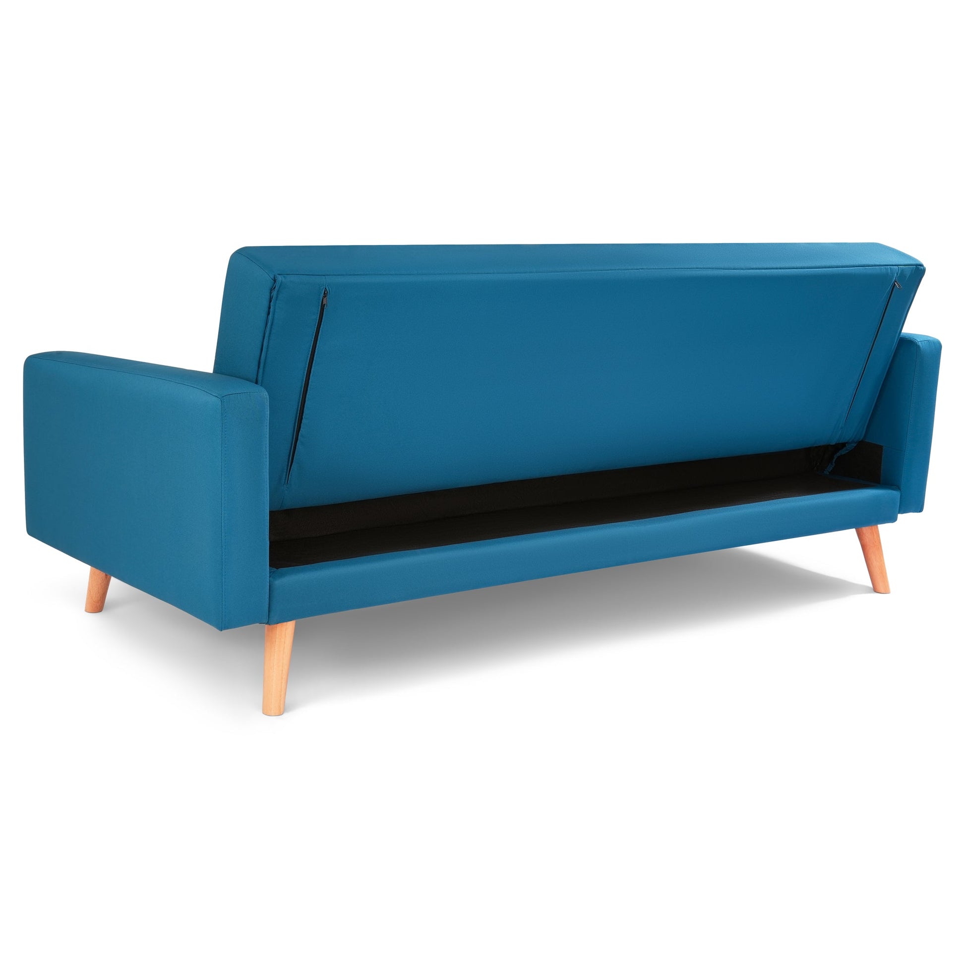 Narvik Click Clack 3 Seater Sofa Bed - Navy-5056150202776-Bargainia.com