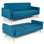 Narvik Click Clack 3 Seater Sofa Bed - Navy-5056150202776-Bargainia.com