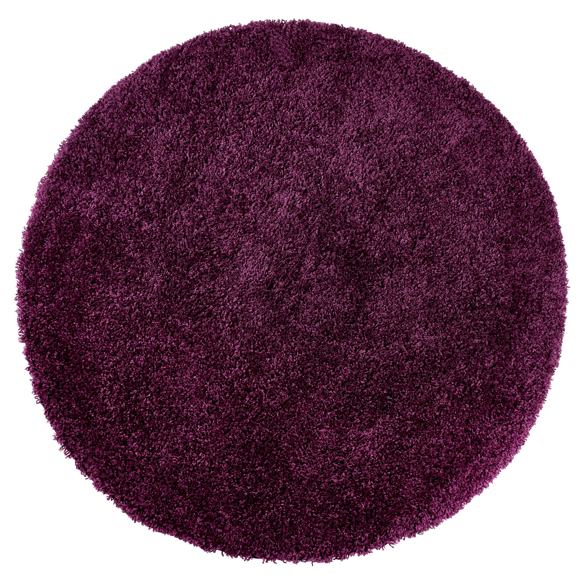 Aubergine Thick Shaggy Rug - California