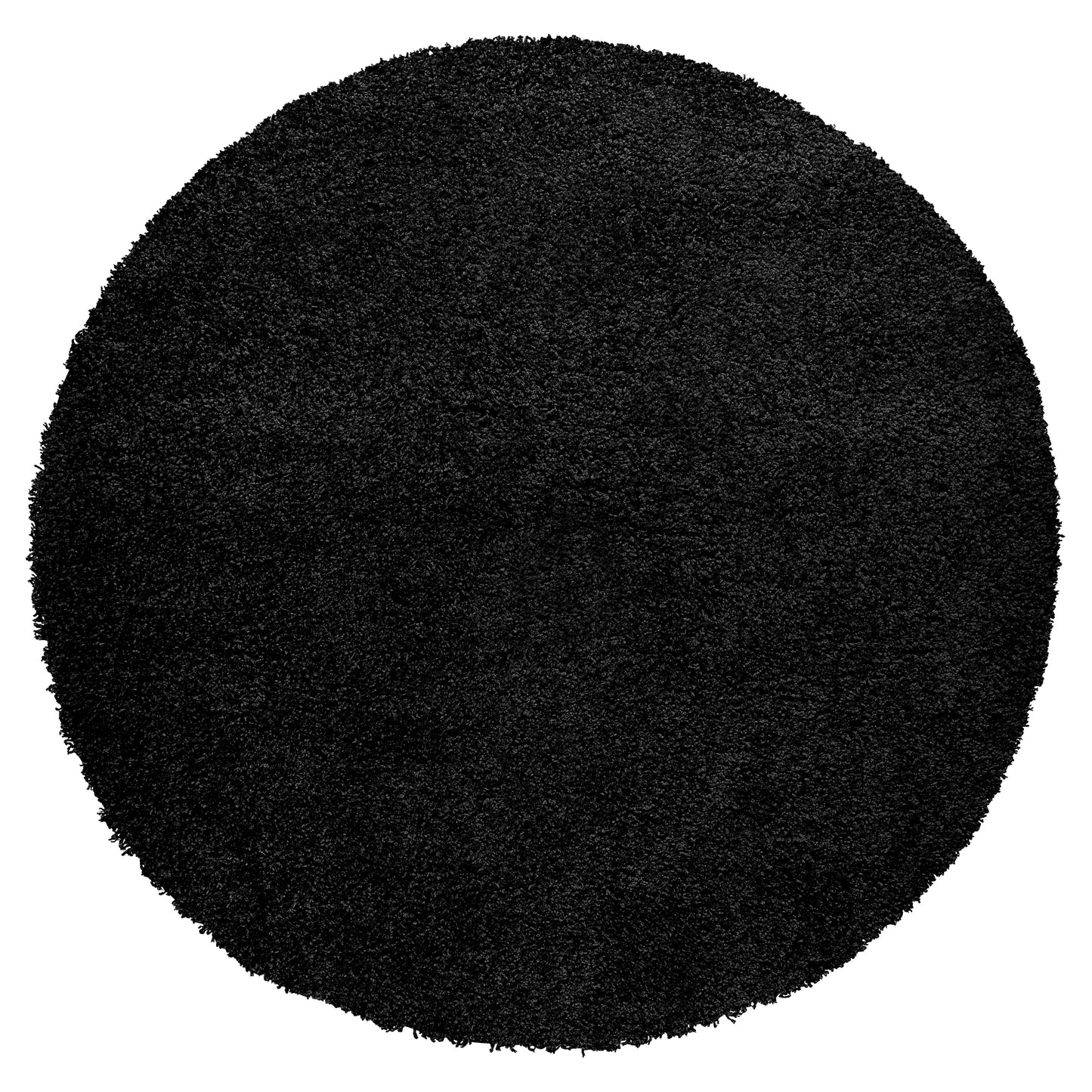 Black Thick Shaggy Rug - California