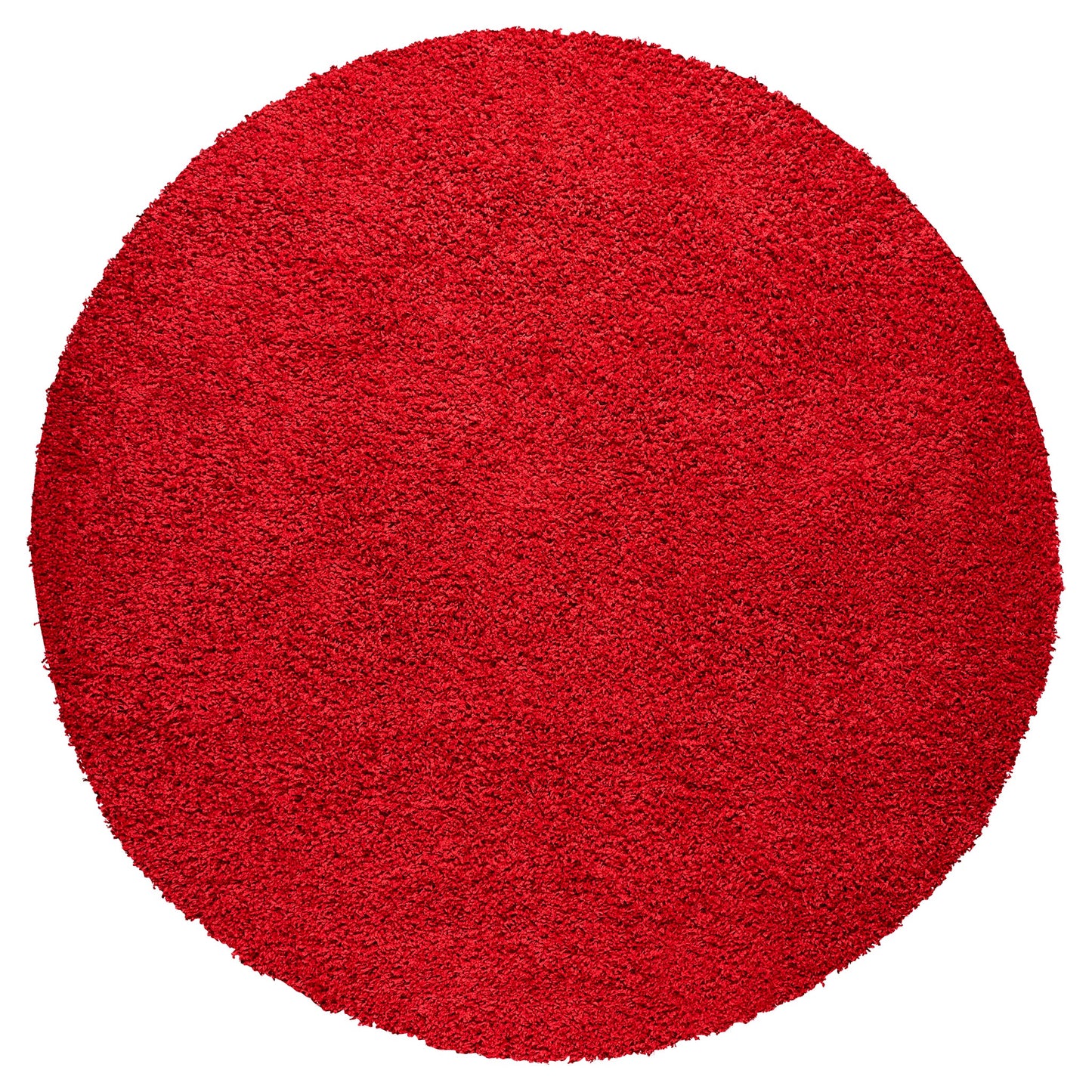 Bright Red Thick Shaggy Rug - California