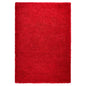 Bright Red Thick Shaggy Rug - California