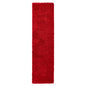 Bright Red Thick Shaggy Rug - California