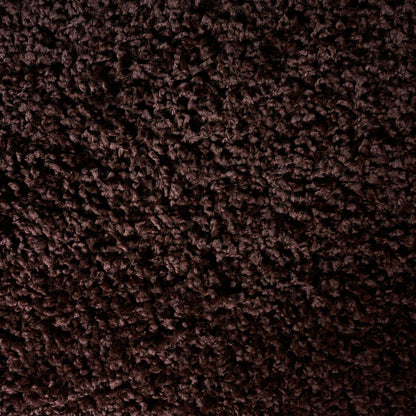 Chocolate Brown Thick Shaggy Rug - California